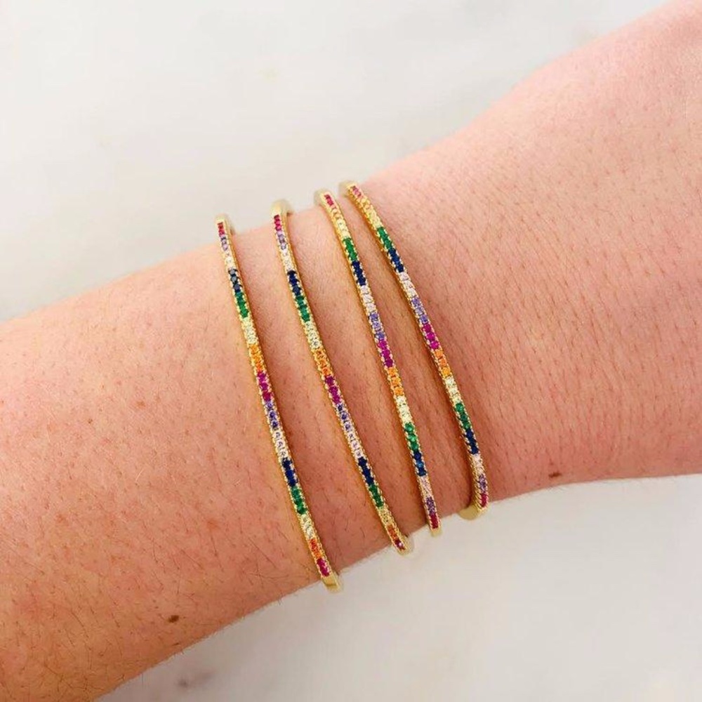 Thin Rainbow Bracelet
